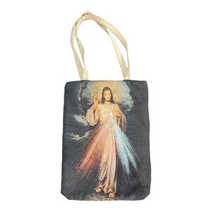 Custom Handmade Knitted Jesus Christ Reflective Shine Carry Bag 1of1